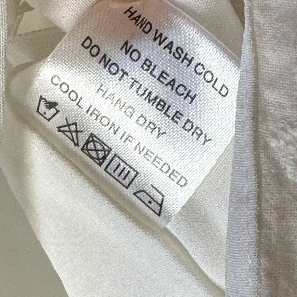 More To Come Samantha Eyelet White Mini Skirt XL FLAWS
